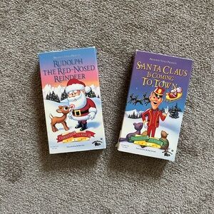 Rudolph, Santa Claus Is Coming to Town & The Grinch VHS Tapes